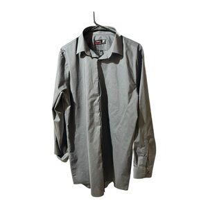 J. Ferrar Gray Stretch Slim Dress Shirt size 
Large